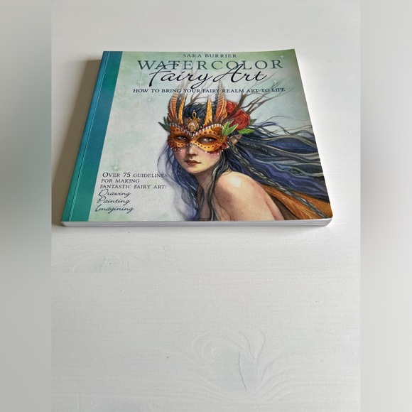 Watercolor Fairy Art by Sara Burrier Mixed Media Drawing Anatomy - Picture 3 of 4